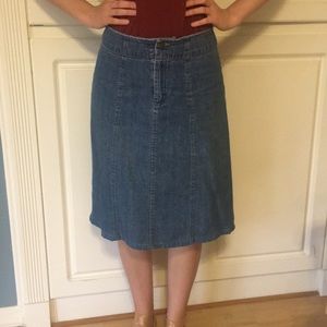 Gently used jean skirt
